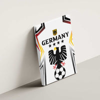 Germany 2024 Football Canvas Wall Art Go Champions Nationalelf White Version LT05 - Wonder Print Shop