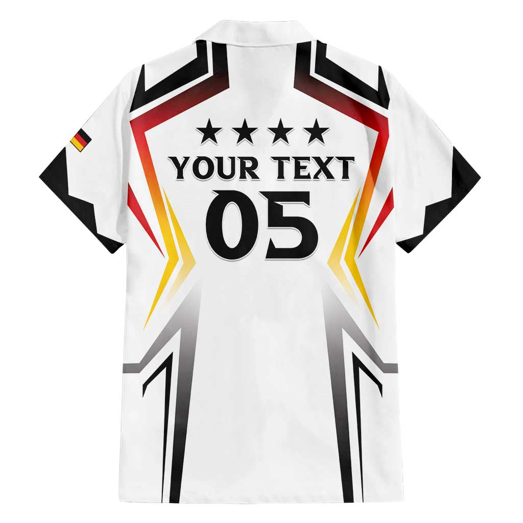 Custom Germany 2024 Football Family Matching Long Sleeve Bodycon Dress and Hawaiian Shirt Go Champions Nationalelf White Version LT05 - Wonder Print Shop