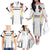 Custom Germany 2024 Football Family Matching Off The Shoulder Long Sleeve Dress and Hawaiian Shirt Go Champions Nationalelf White Version LT05 - Wonder Print Shop