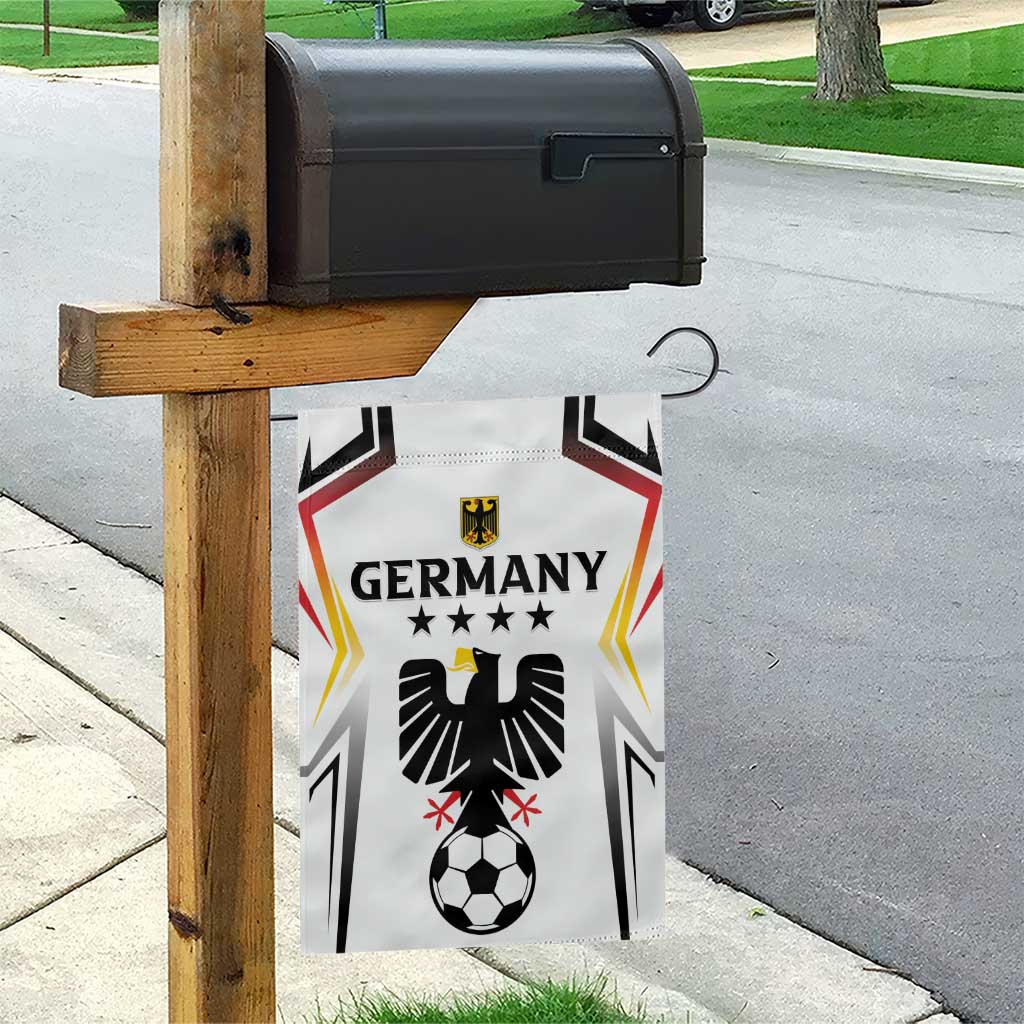 Germany 2024 Football Garden Flag Go Champions Nationalelf White Version LT05 - Wonder Print Shop
