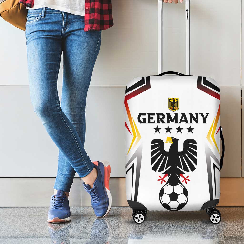 Germany 2024 Football Luggage Cover Go Champions Nationalelf White Version LT05 - Wonder Print Shop