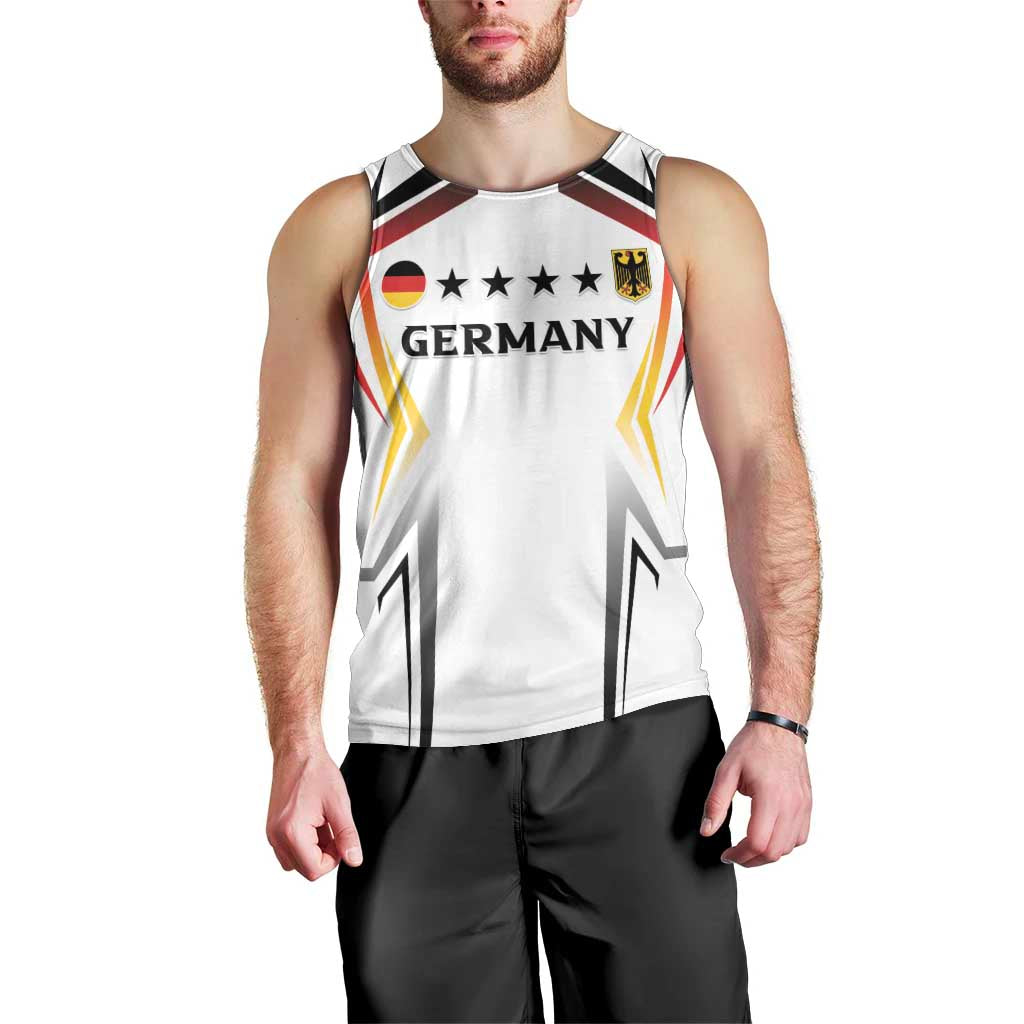 Custom Germany 2024 Football Men Tank Top Go Champions Nationalelf White Version LT05 - Wonder Print Shop