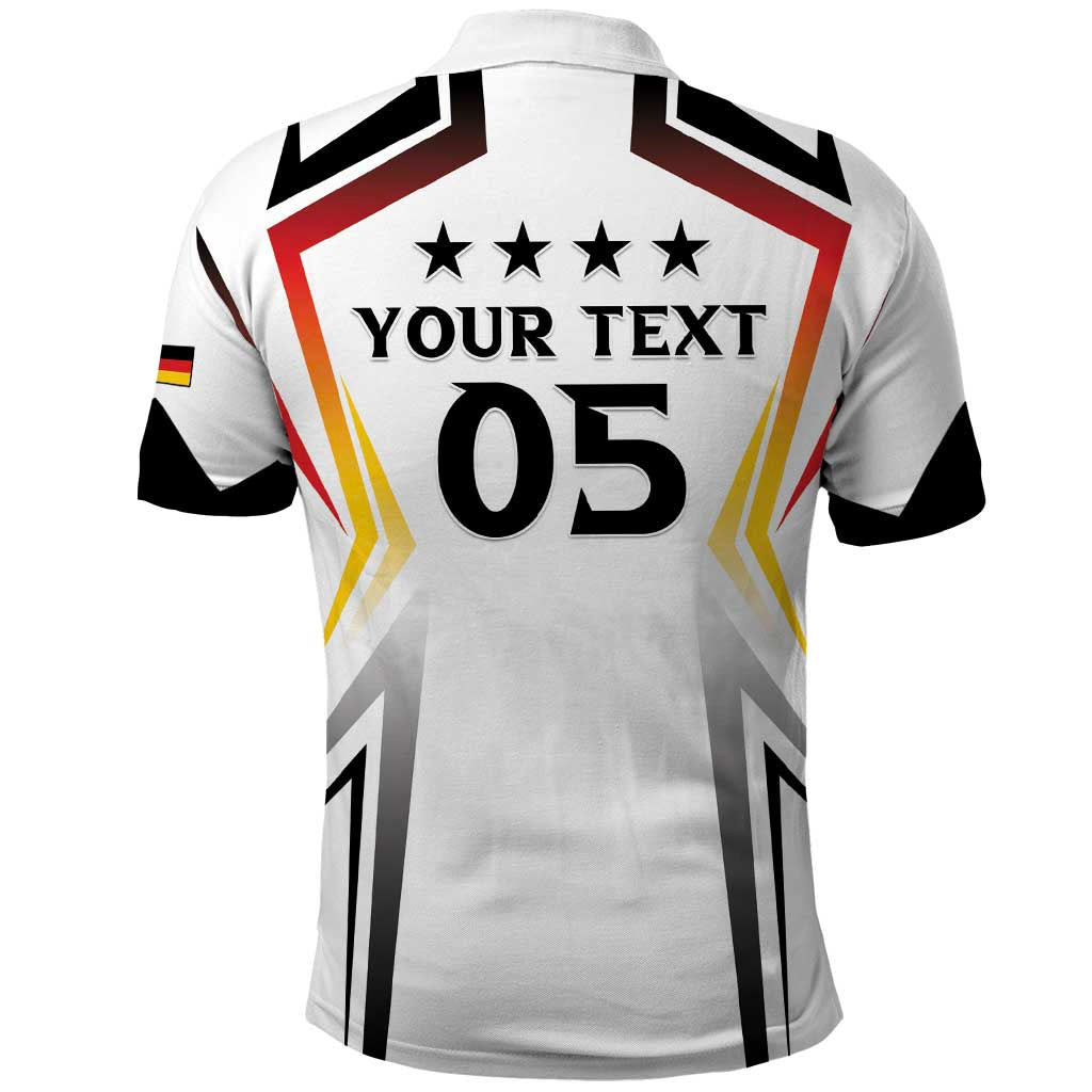 Custom Germany 2024 Football Polo Shirt Go Champions Nationalelf White Version LT05 - Wonder Print Shop