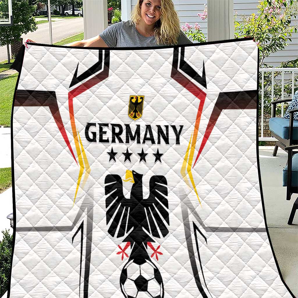 Germany 2024 Football Quilt Go Champions Nationalelf White Version LT05 - Wonder Print Shop