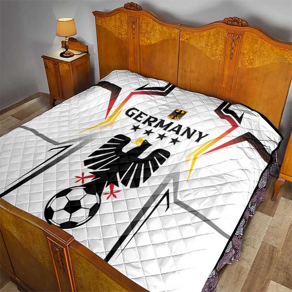Germany 2024 Football Quilt Go Champions Nationalelf White Version LT05 - Wonder Print Shop