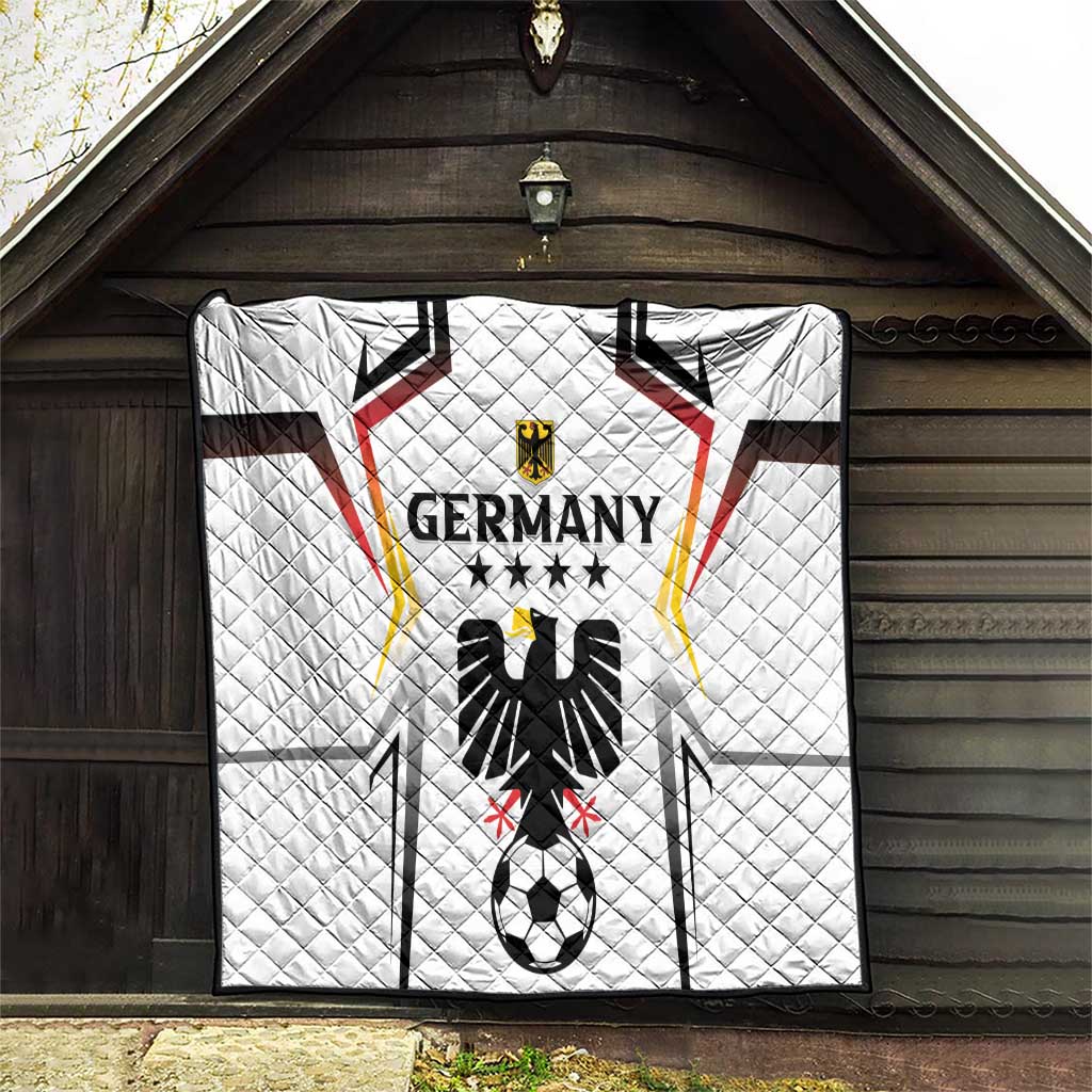 Germany 2024 Football Quilt Go Champions Nationalelf White Version LT05 - Wonder Print Shop