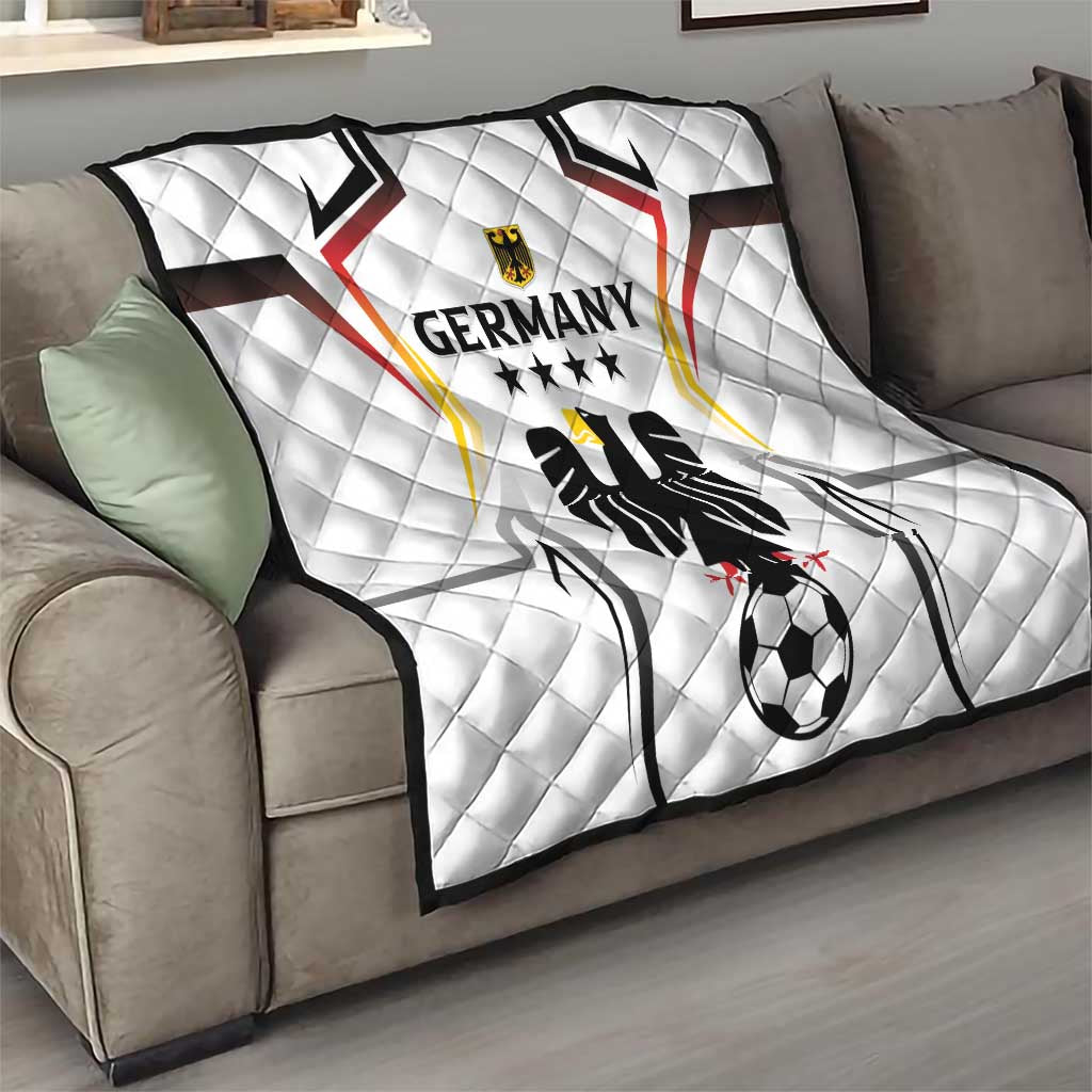 Germany 2024 Football Quilt Go Champions Nationalelf White Version LT05 - Wonder Print Shop