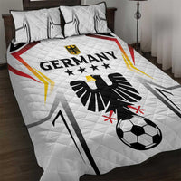 Germany 2024 Football Quilt Bed Set Go Champions Nationalelf White Version LT05 - Wonder Print Shop