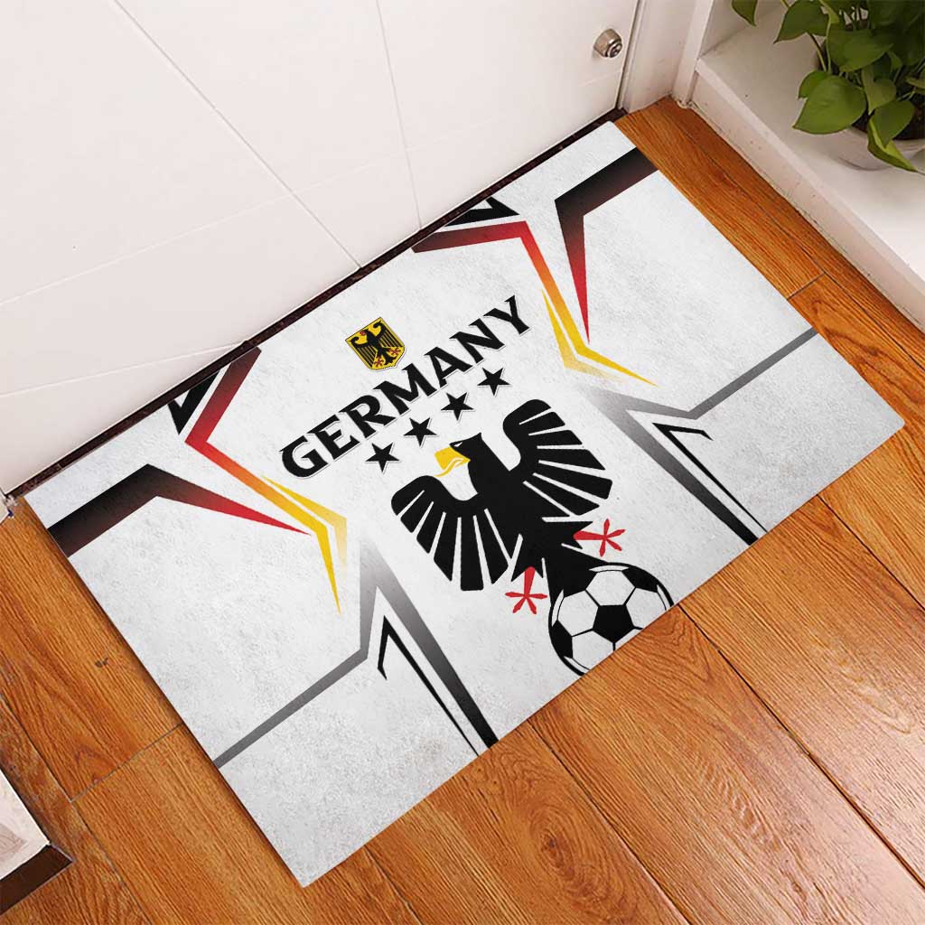 Germany 2024 Football Rubber Doormat Go Champions Nationalelf White Version LT05 - Wonder Print Shop