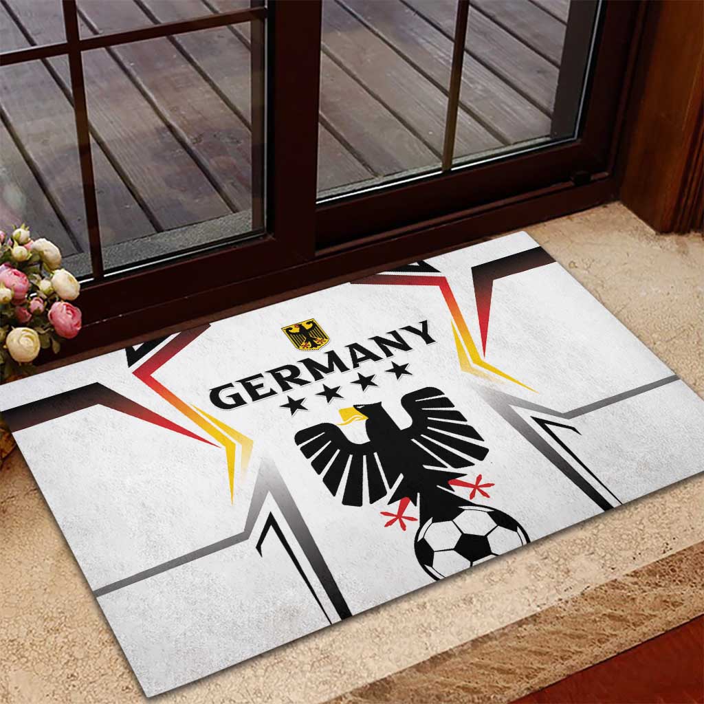 Germany 2024 Football Rubber Doormat Go Champions Nationalelf White Version LT05 - Wonder Print Shop