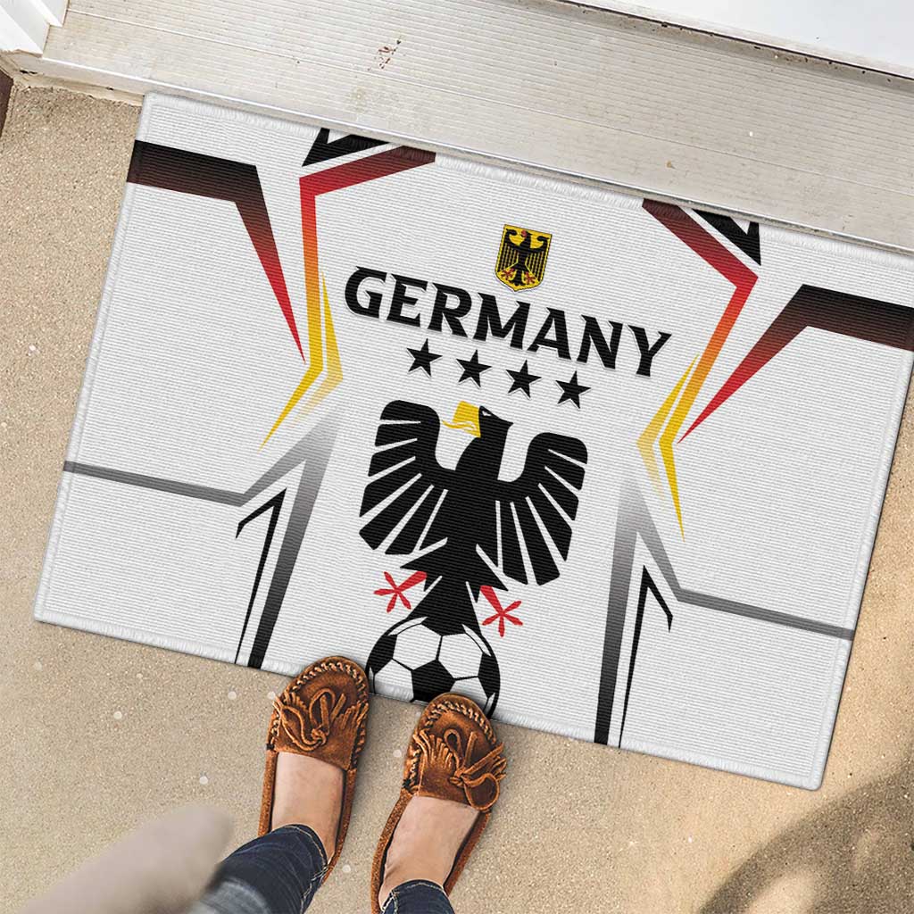 Germany 2024 Football Rubber Doormat Go Champions Nationalelf White Version LT05 - Wonder Print Shop