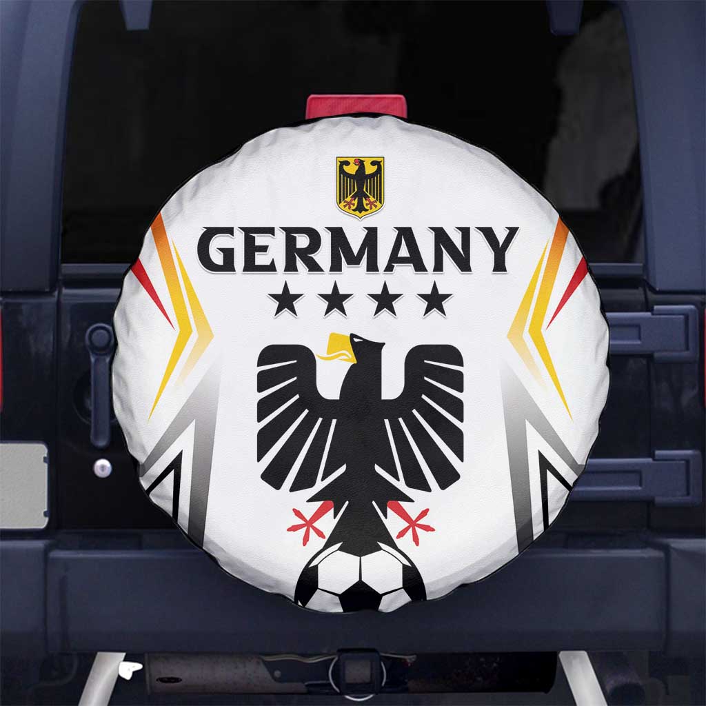 Germany 2024 Football Spare Tire Cover Go Champions Nationalelf White Version LT05 - Wonder Print Shop