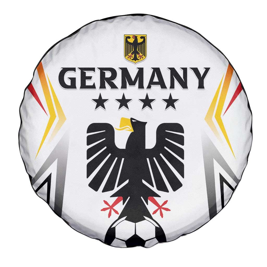 Germany 2024 Football Spare Tire Cover Go Champions Nationalelf White Version LT05 - Wonder Print Shop