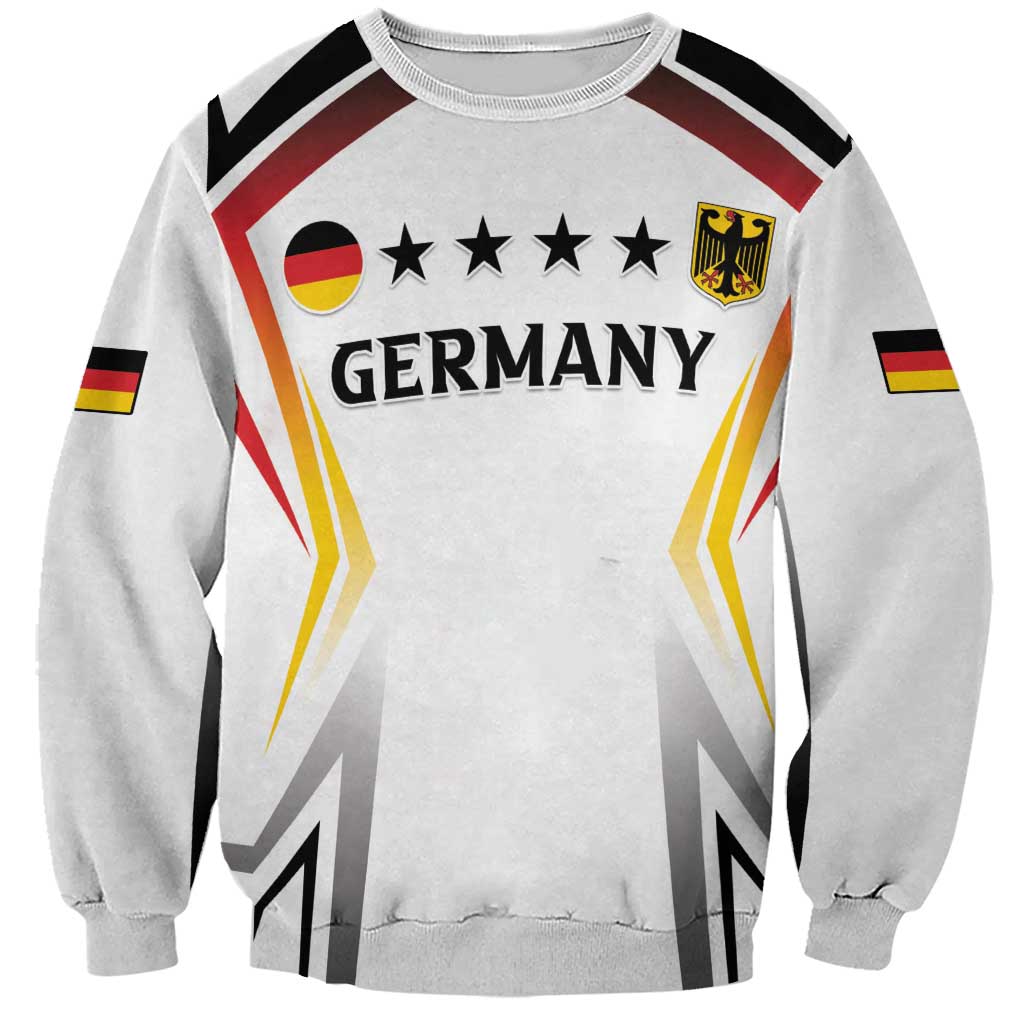 Custom Germany 2024 Football Sweatshirt Go Champions Nationalelf White Version LT05 - Wonder Print Shop