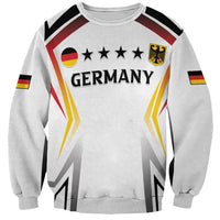 Custom Germany 2024 Football Sweatshirt Go Champions Nationalelf White Version LT05 - Wonder Print Shop