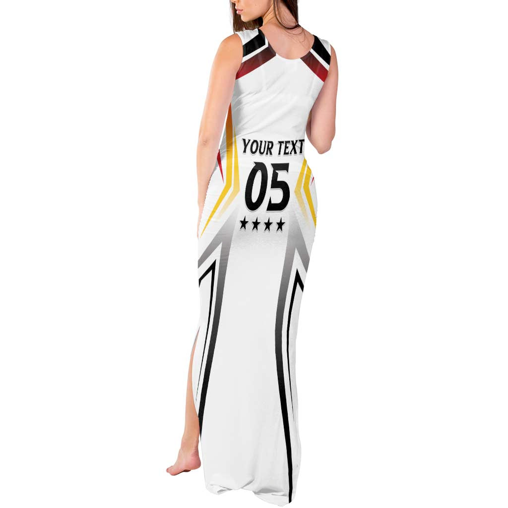 Custom Germany 2024 Football Tank Maxi Dress Go Champions Nationalelf White Version LT05 - Wonder Print Shop