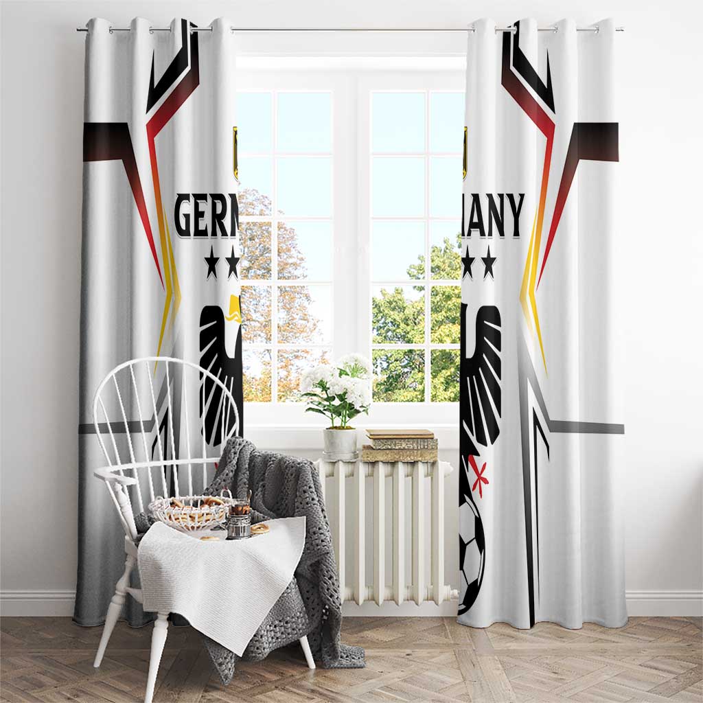 Germany 2024 Football Window Curtain Go Champions Nationalelf White Version LT05 - Wonder Print Shop