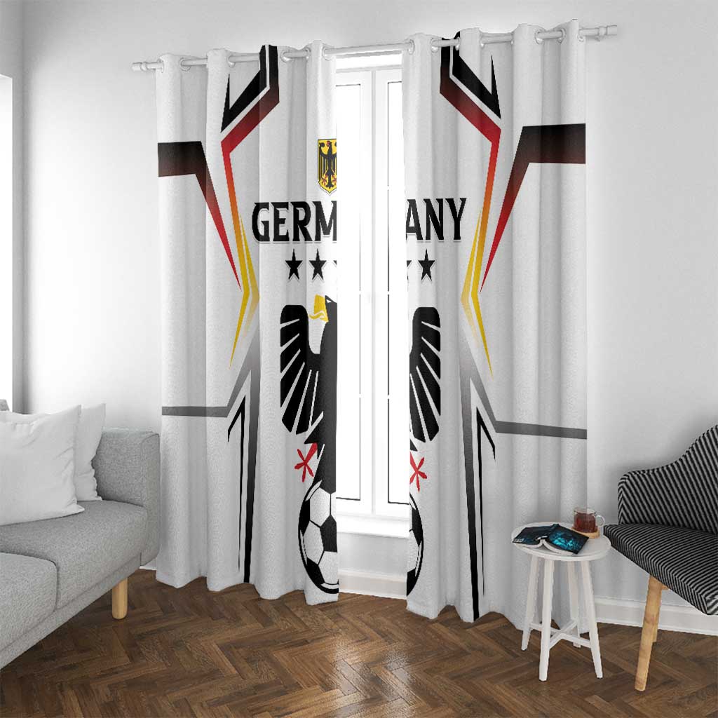 Germany 2024 Football Window Curtain Go Champions Nationalelf White Version LT05 - Wonder Print Shop