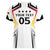 Custom Germany 2024 Football Women V-Neck T-Shirt Go Champions Nationalelf White Version LT05 - Wonder Print Shop