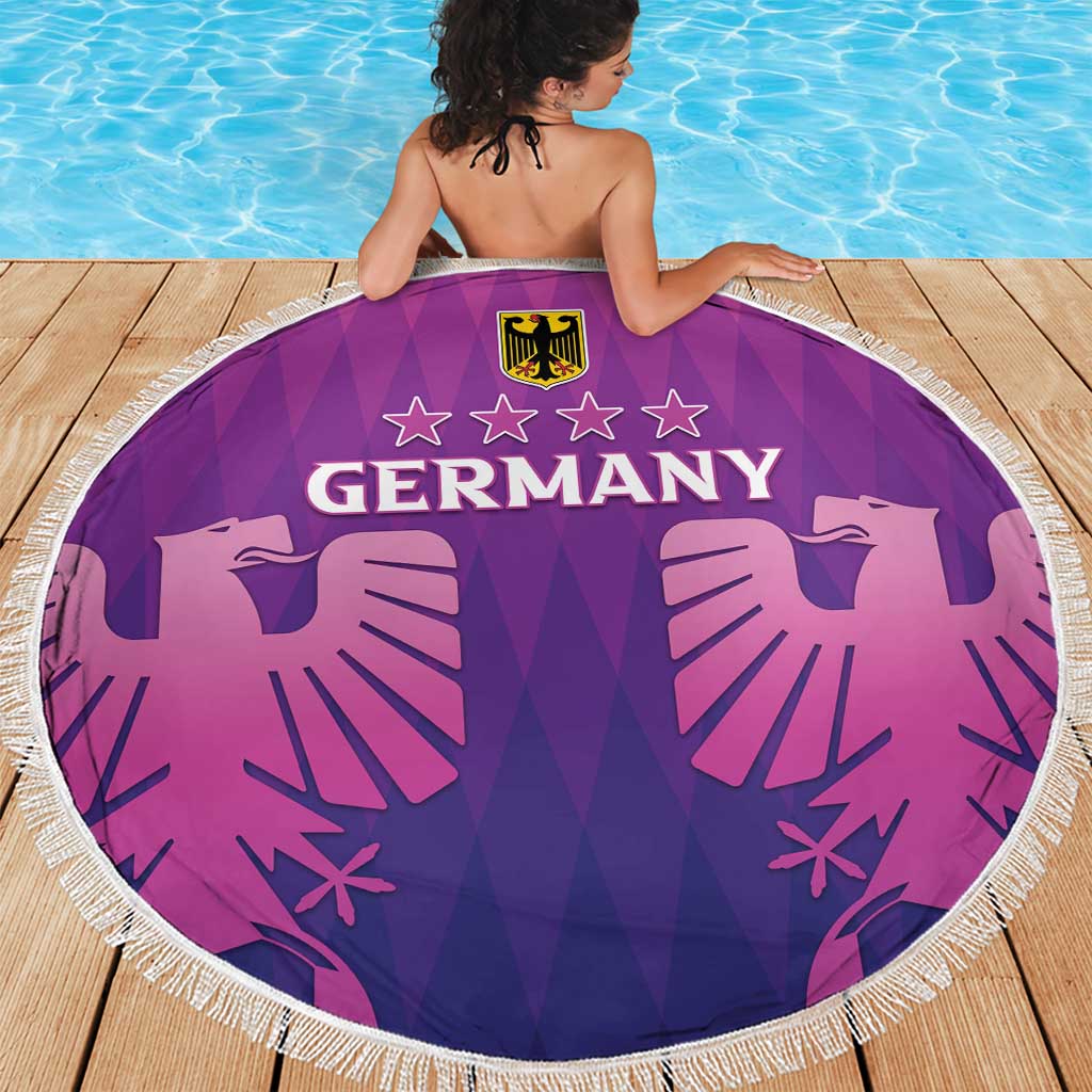 Germany 2024 Football Beach Blanket Go Champions Nationalelf Pink Version LT05 - Wonder Print Shop