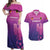 Custom Germany 2024 Football Couples Matching Off Shoulder Maxi Dress and Hawaiian Shirt Go Champions Nationalelf Pink Version LT05 - Wonder Print Shop