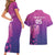 Custom Germany 2024 Football Couples Matching Short Sleeve Bodycon Dress and Hawaiian Shirt Go Champions Nationalelf Pink Version LT05 - Wonder Print Shop