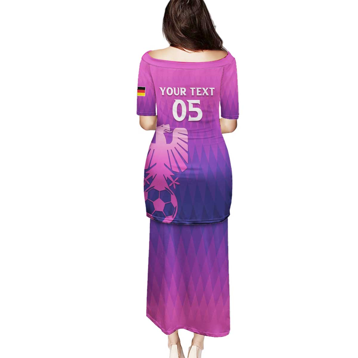 Custom Germany 2024 Football Family Matching Puletasi and Hawaiian Shirt Go Champions Nationalelf Pink Version LT05 - Wonder Print Shop