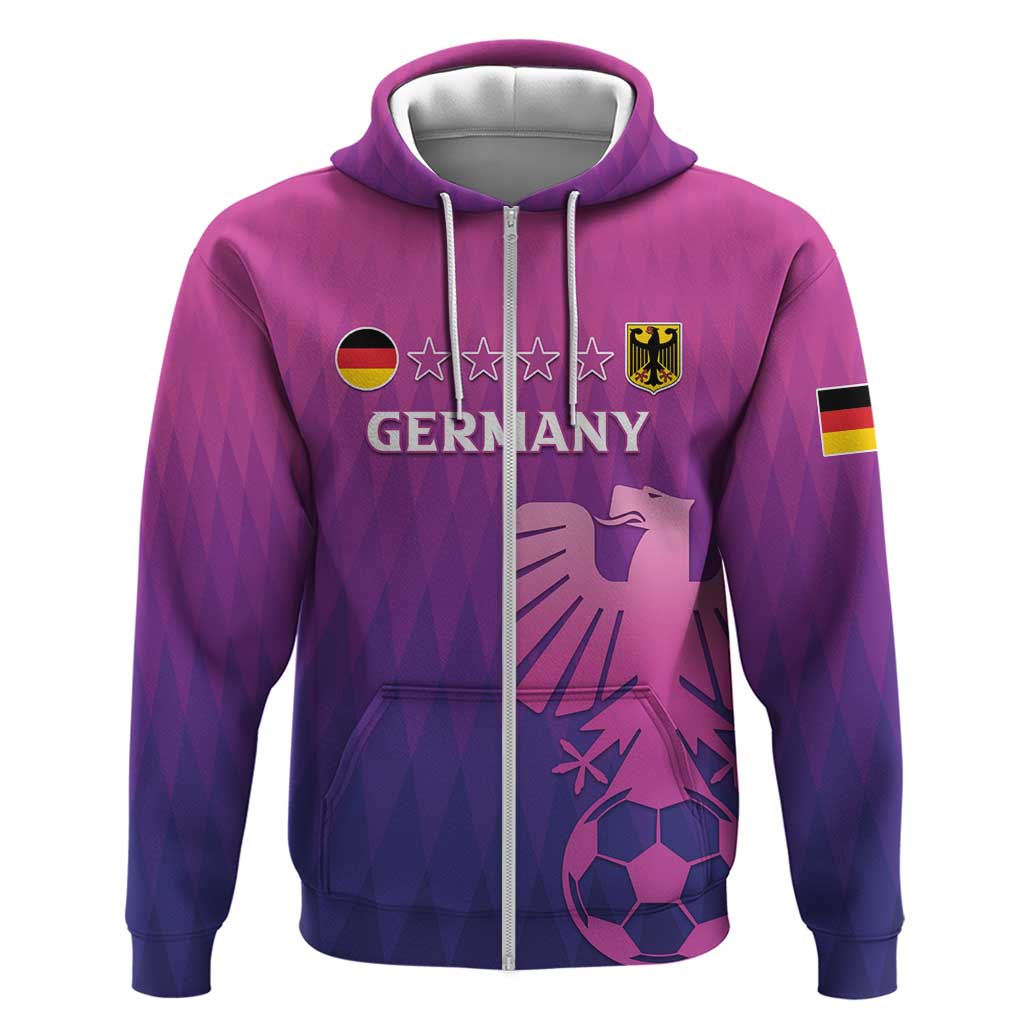 Custom Germany 2024 Football Hoodie Go Champions Nationalelf Pink Version LT05 - Wonder Print Shop
