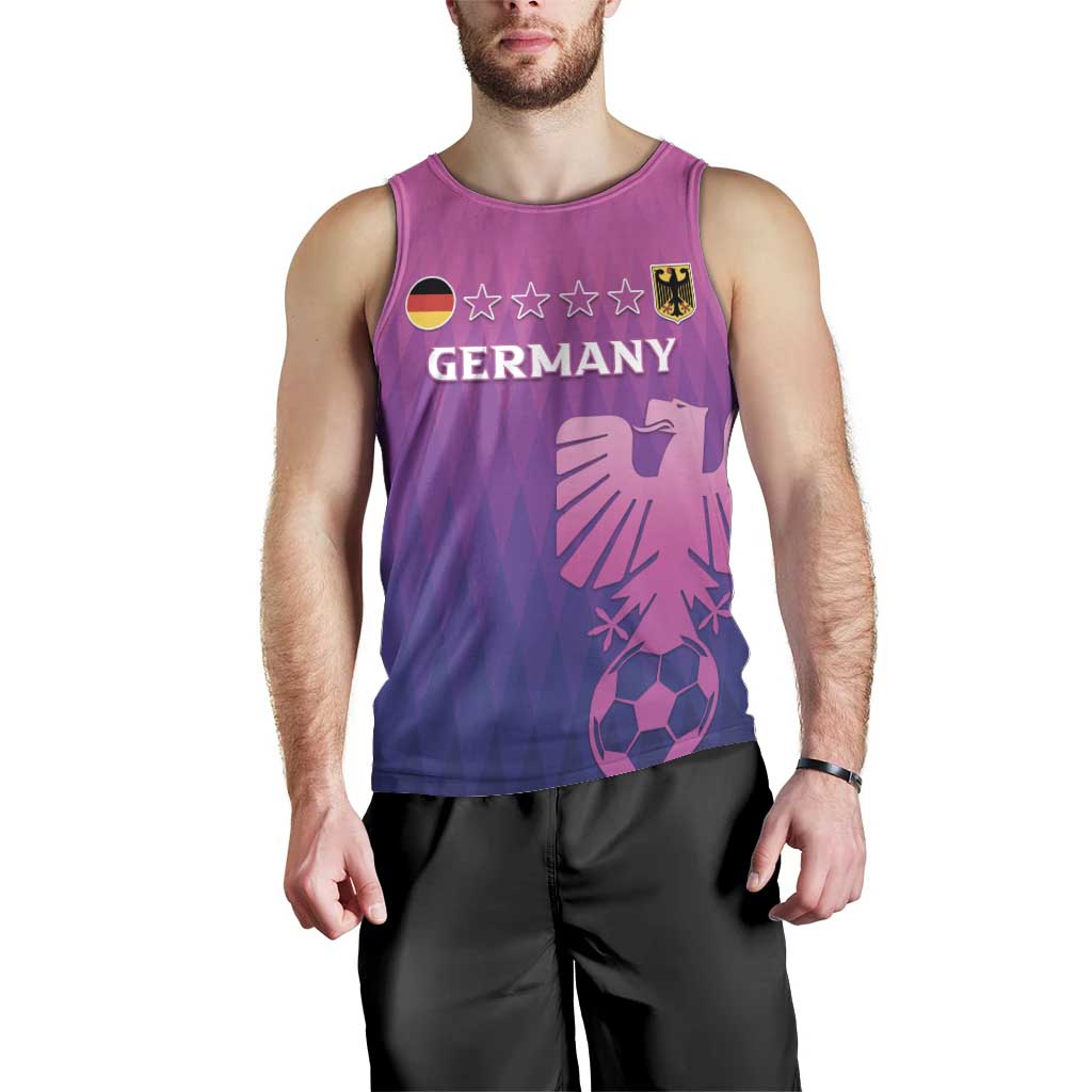 Custom Germany 2024 Football Men Tank Top Go Champions Nationalelf Pink Version LT05 - Wonder Print Shop