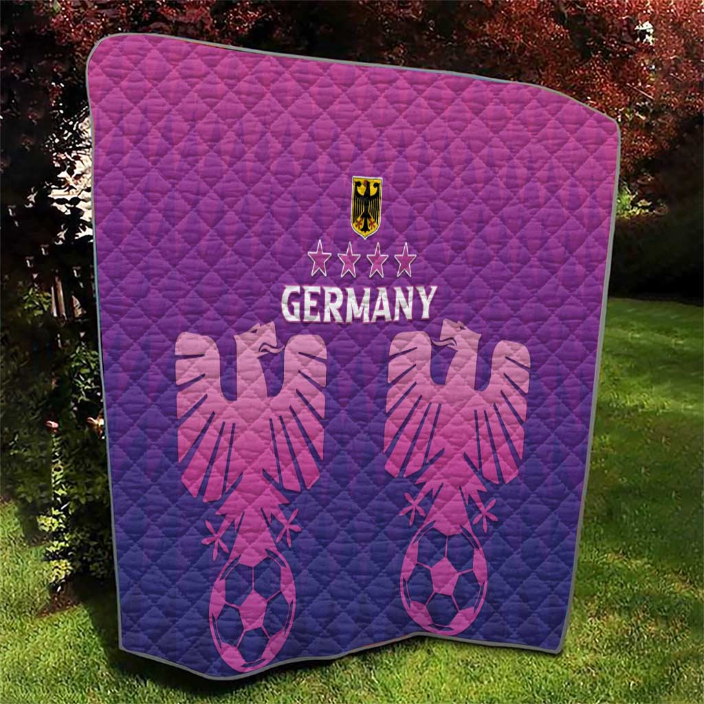 Germany 2024 Football Quilt Go Champions Nationalelf Pink Version LT05 - Wonder Print Shop