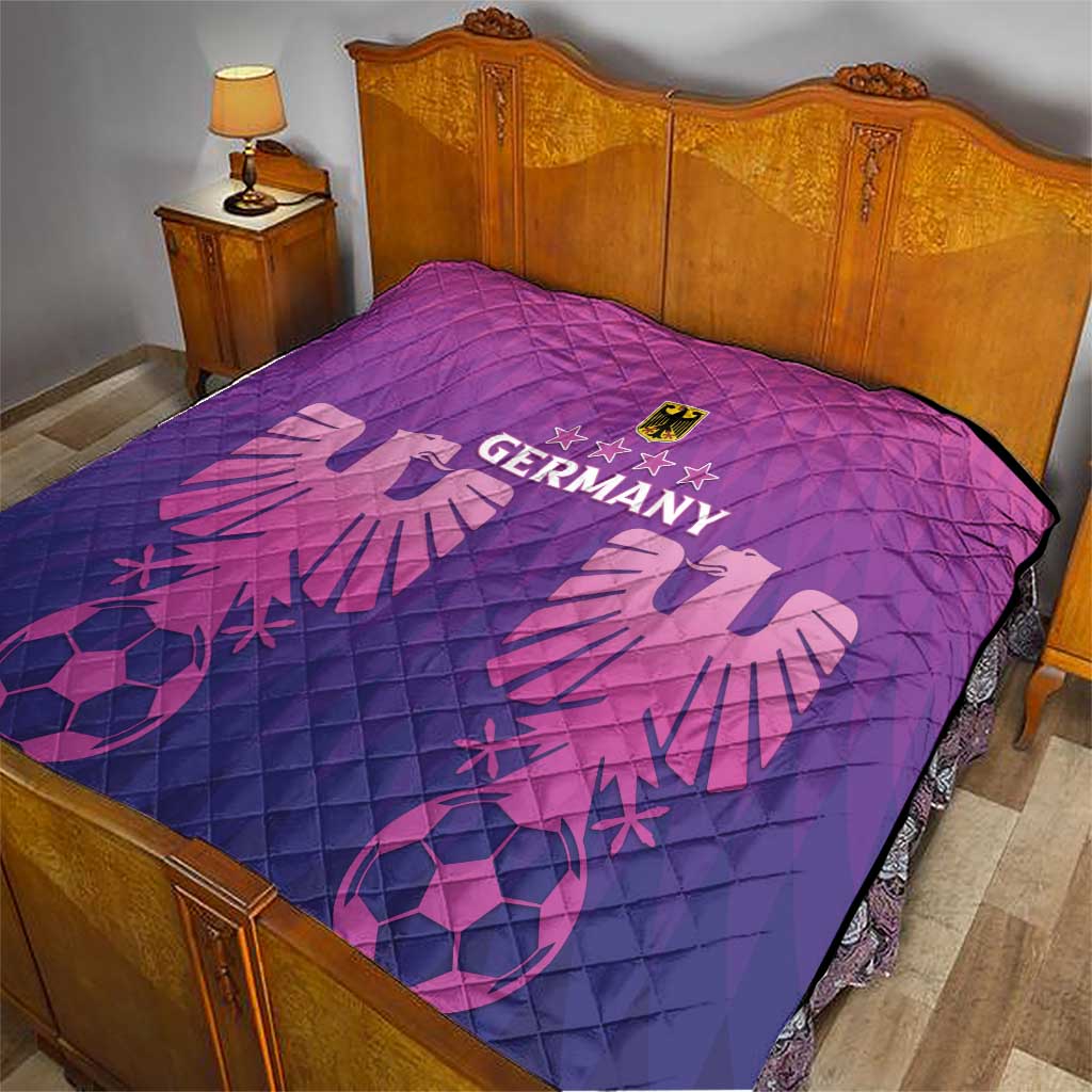 Germany 2024 Football Quilt Go Champions Nationalelf Pink Version LT05 - Wonder Print Shop