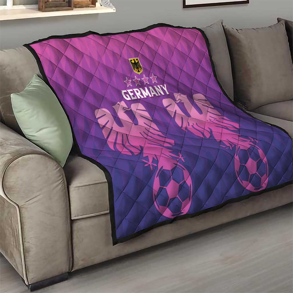 Germany 2024 Football Quilt Go Champions Nationalelf Pink Version LT05 - Wonder Print Shop