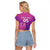 Custom Germany 2024 Football Raglan Cropped T Shirt Go Champions Nationalelf Pink Version LT05 - Wonder Print Shop
