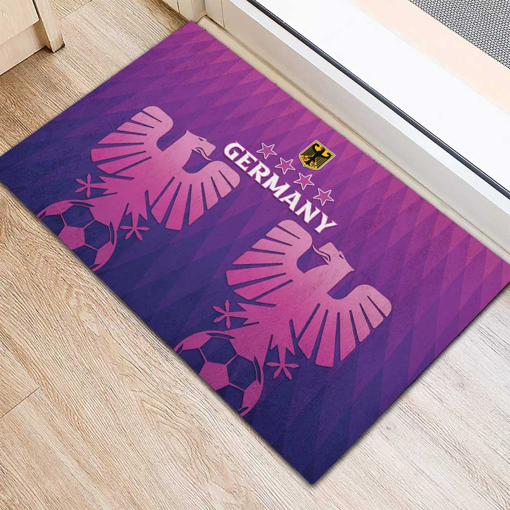 Germany 2024 Football Rubber Doormat Go Champions Nationalelf Pink Version LT05 - Wonder Print Shop
