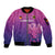 Custom Germany 2024 Football Sleeve Zip Bomber Jacket Go Champions Nationalelf Pink Version LT05 - Wonder Print Shop