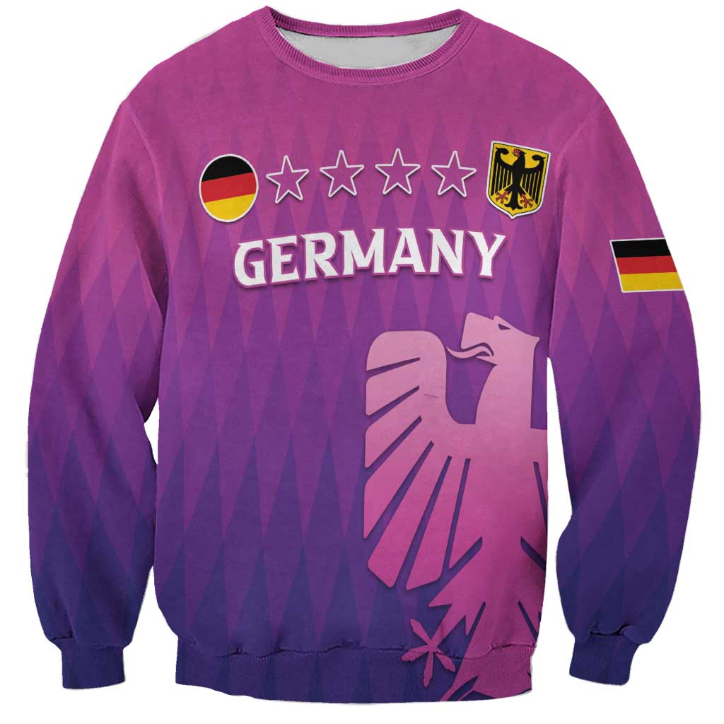 Custom Germany 2024 Football Sweatshirt Go Champions Nationalelf Pink Version LT05 - Wonder Print Shop