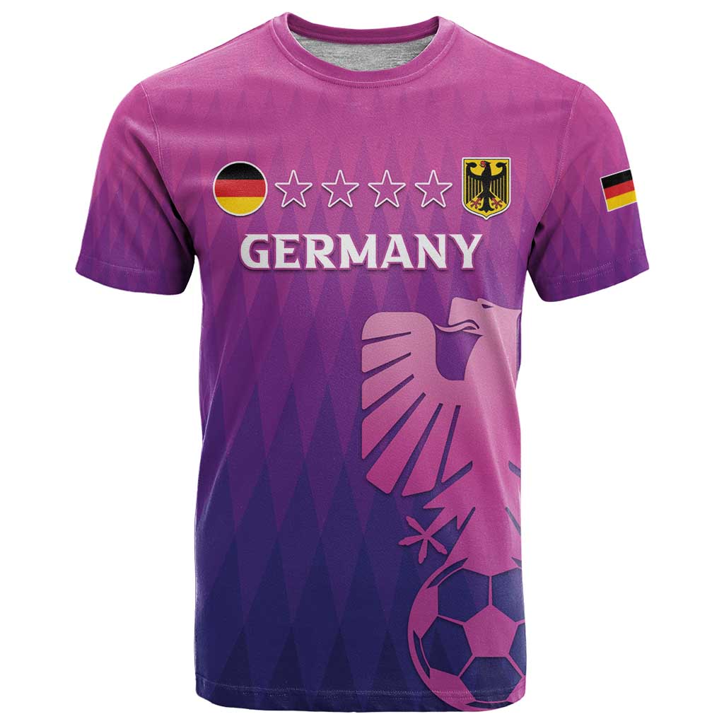 Custom Germany 2024 Football T Shirt Go Champions Nationalelf Pink Version LT05 - Wonder Print Shop