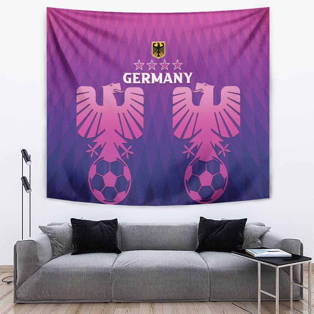 Germany 2024 Football Tapestry Go Champions Nationalelf Pink Version LT05 - Wonder Print Shop