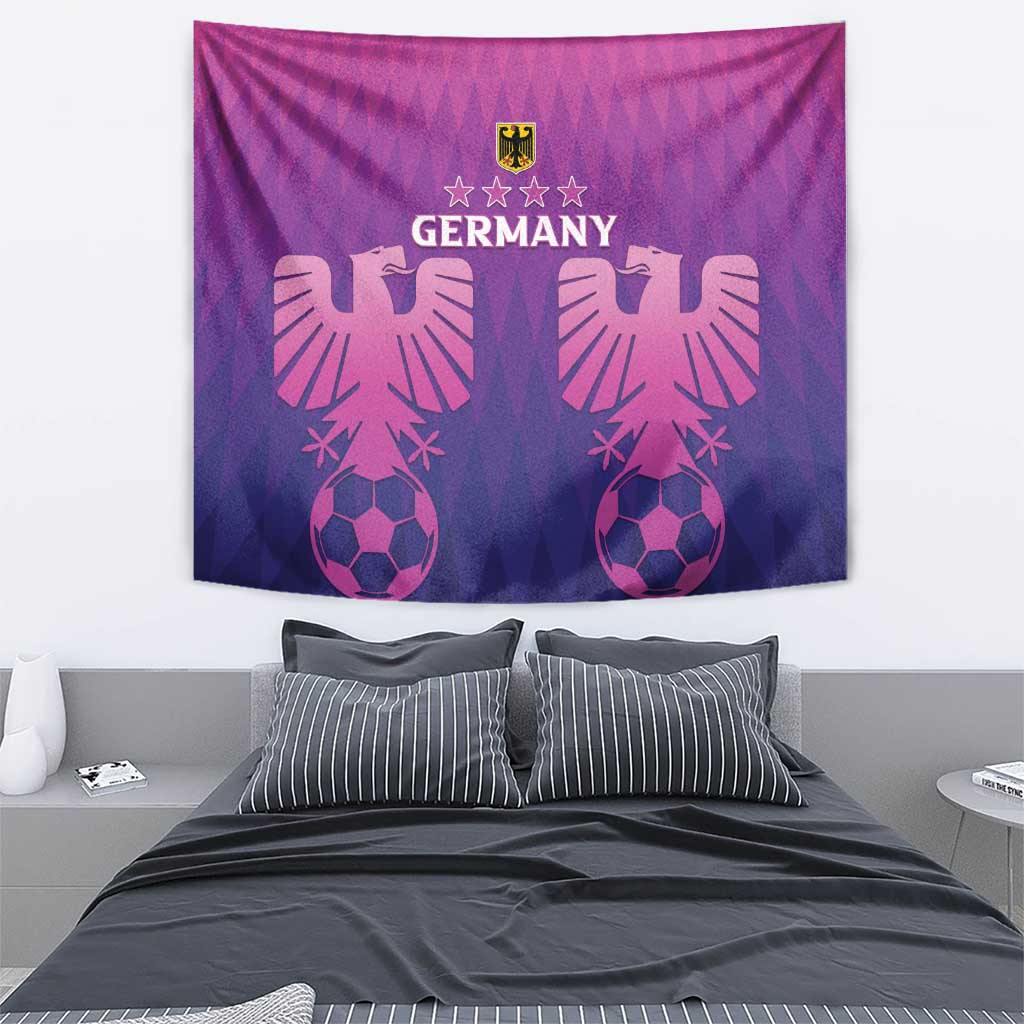Germany 2024 Football Tapestry Go Champions Nationalelf Pink Version LT05 - Wonder Print Shop