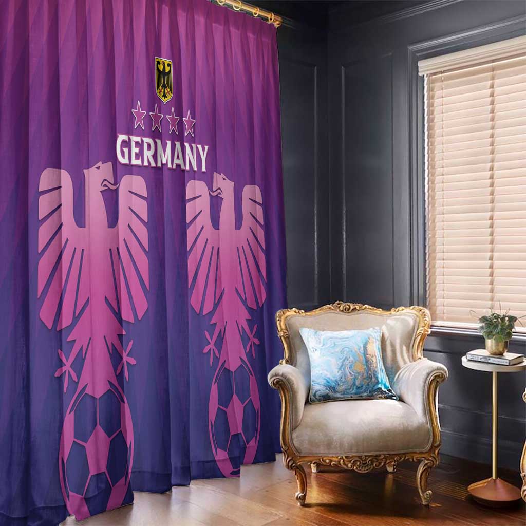 Germany 2024 Football Window Curtain Go Champions Nationalelf Pink Version LT05 - Wonder Print Shop