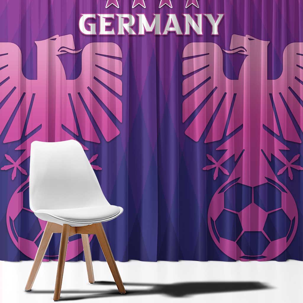 Germany 2024 Football Window Curtain Go Champions Nationalelf Pink Version LT05 - Wonder Print Shop