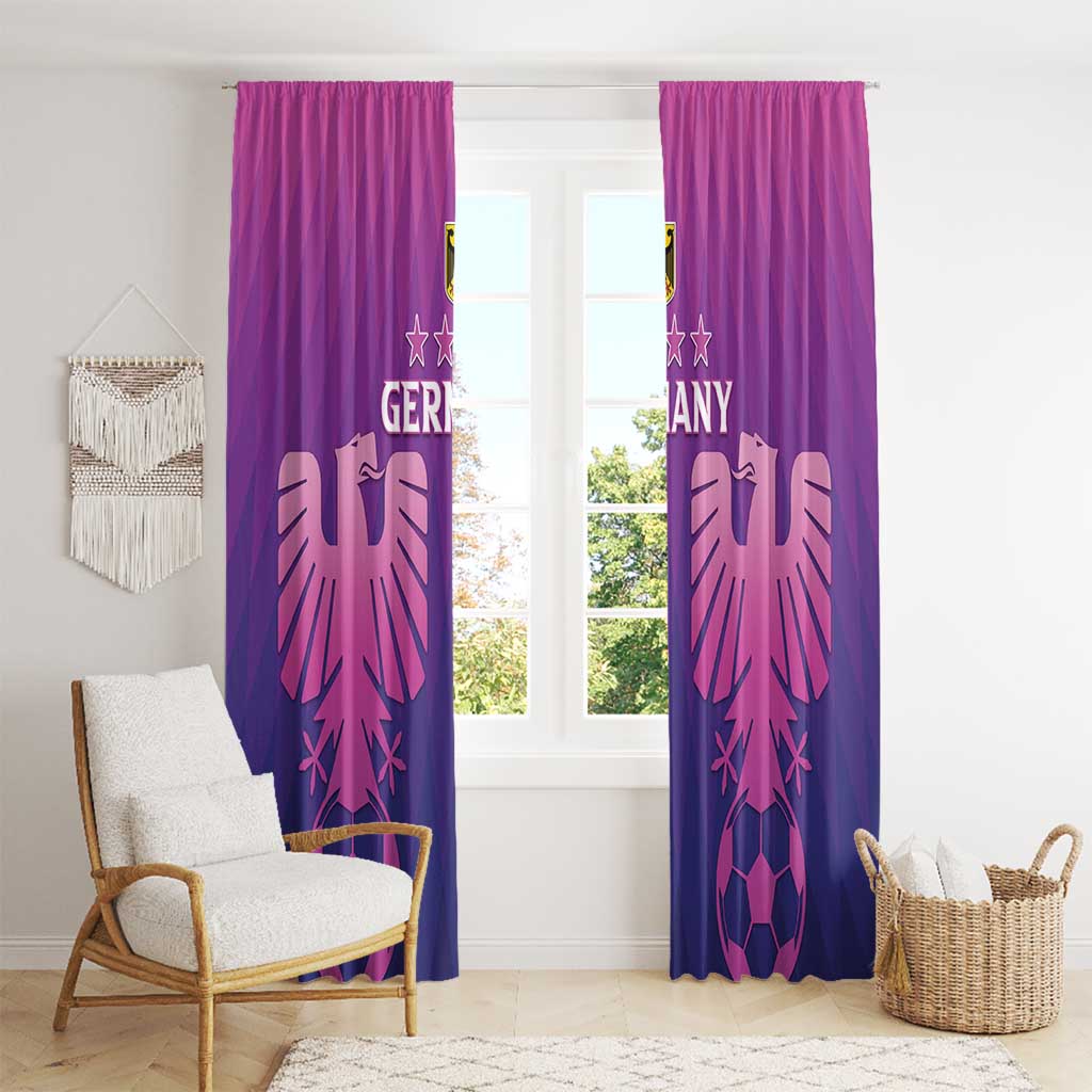 Germany 2024 Football Window Curtain Go Champions Nationalelf Pink Version LT05 - Wonder Print Shop