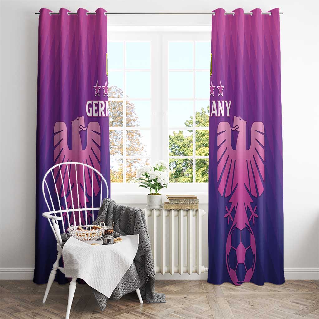 Germany 2024 Football Window Curtain Go Champions Nationalelf Pink Version LT05 - Wonder Print Shop