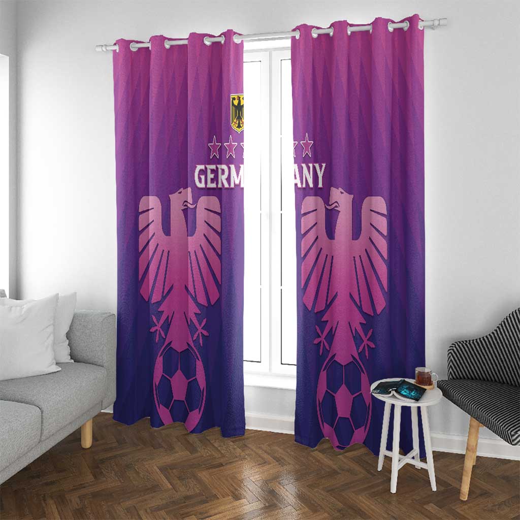 Germany 2024 Football Window Curtain Go Champions Nationalelf Pink Version LT05 - Wonder Print Shop