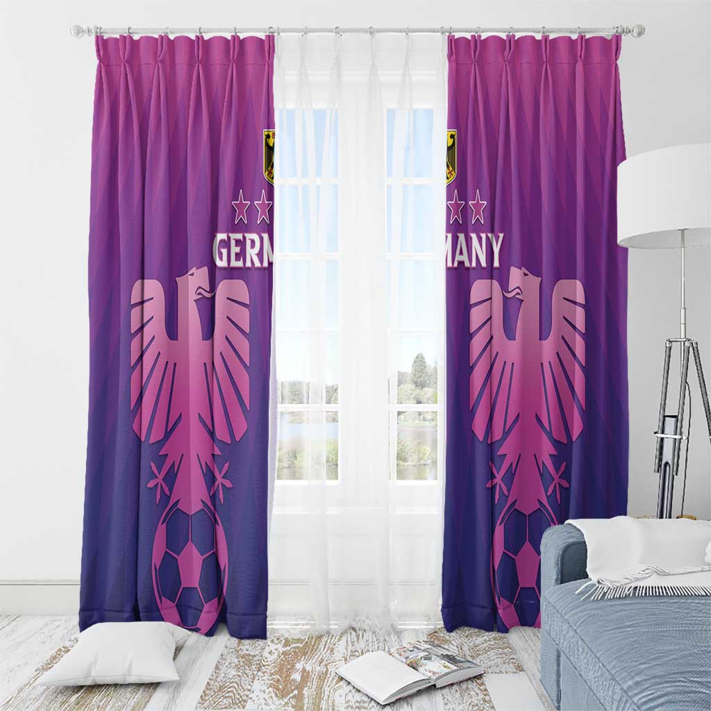 Germany 2024 Football Window Curtain Go Champions Nationalelf Pink Version LT05 - Wonder Print Shop