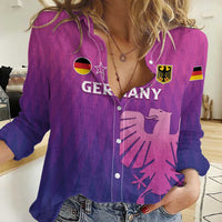 Custom Germany 2024 Football Women Casual Shirt Go Champions Nationalelf Pink Version LT05 - Wonder Print Shop