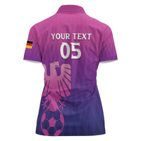 Custom Germany 2024 Football Women Polo Shirt Go Champions Nationalelf Pink Version LT05 - Wonder Print Shop