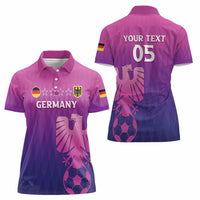 Custom Germany 2024 Football Women Polo Shirt Go Champions Nationalelf Pink Version LT05 - Wonder Print Shop