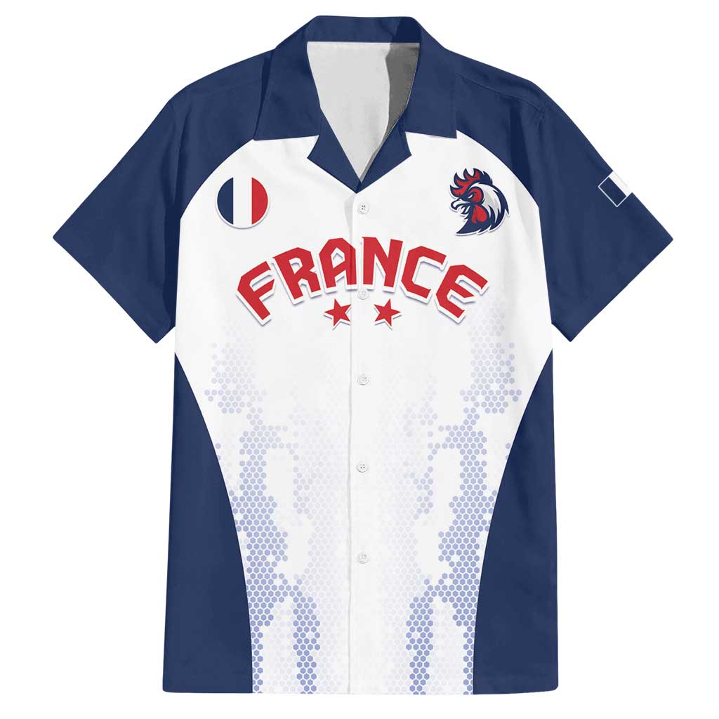 Custom France 2024 Football Family Matching Long Sleeve Bodycon Dress and Hawaiian Shirt Go Champions Les Bleus LT05 - Wonder Print Shop