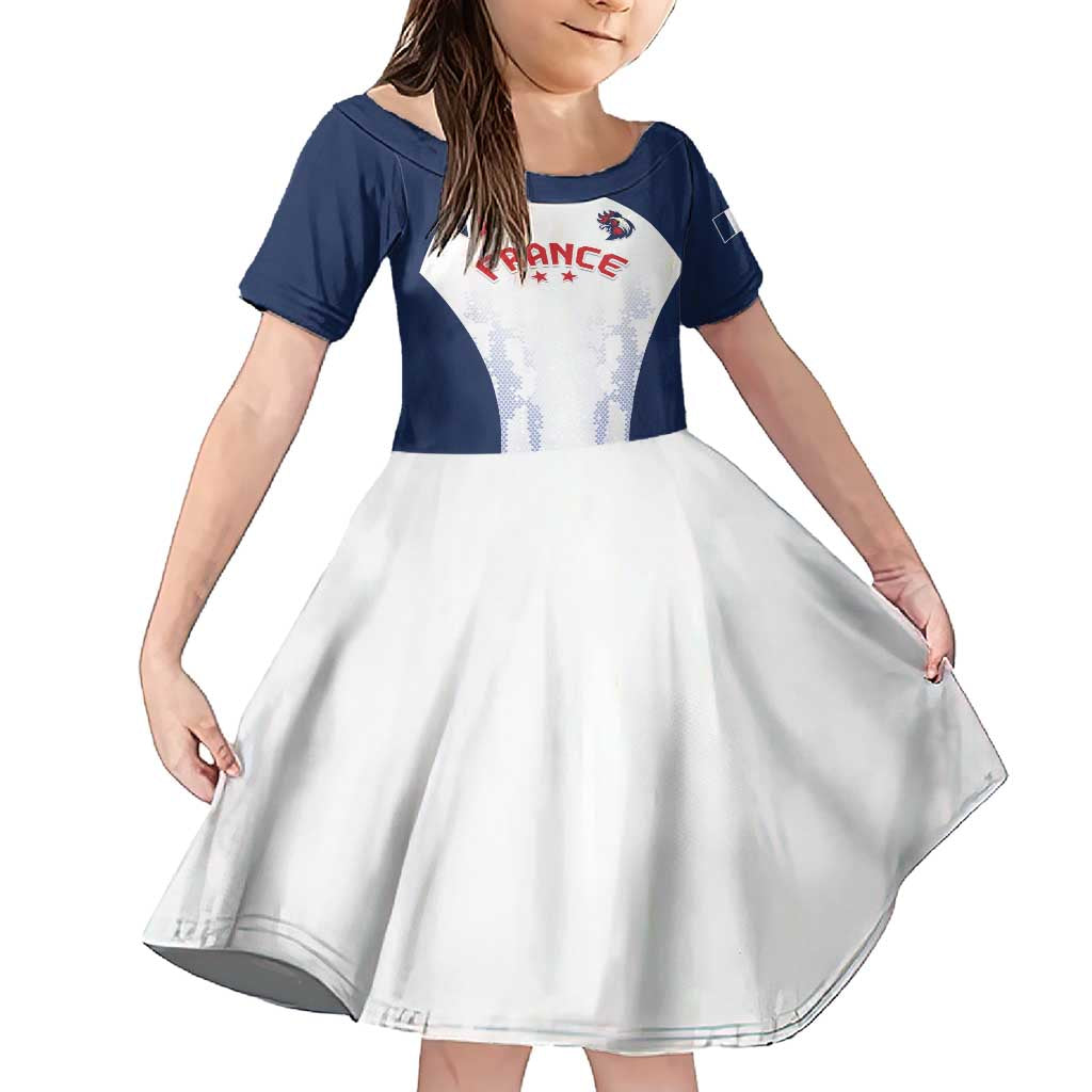 Custom France 2024 Football Family Matching Short Sleeve Bodycon Dress and Hawaiian Shirt Go Champions Les Bleus LT05 - Wonder Print Shop